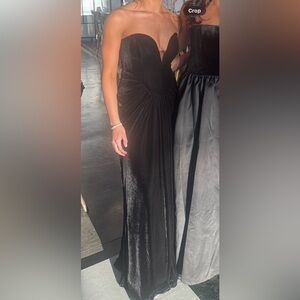 Meshki Black Strapless Maxi Dress